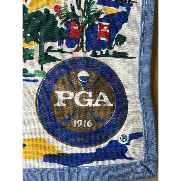 PGA Purse Bag Canvas Large 18"x16" Golf Theme Tote - Promotional - Shopping Bag - Picture 3 of 10